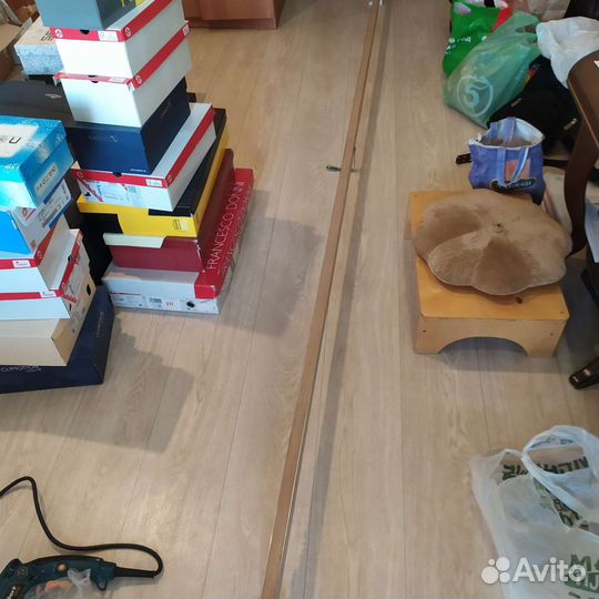 Гардина ровная 3 метра с креплениями