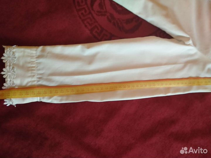 Блузка белая для девочек 122