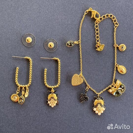 Евгении Swarovski Insecto Серьги браслет