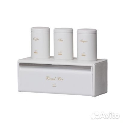 Хлебница+ 3 контейнера для сыпучих набор