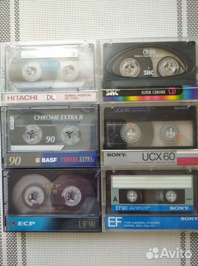 Компакт кассеты 6 штук