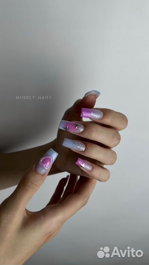 Маникюр с покрытием гель, педикюр Карт