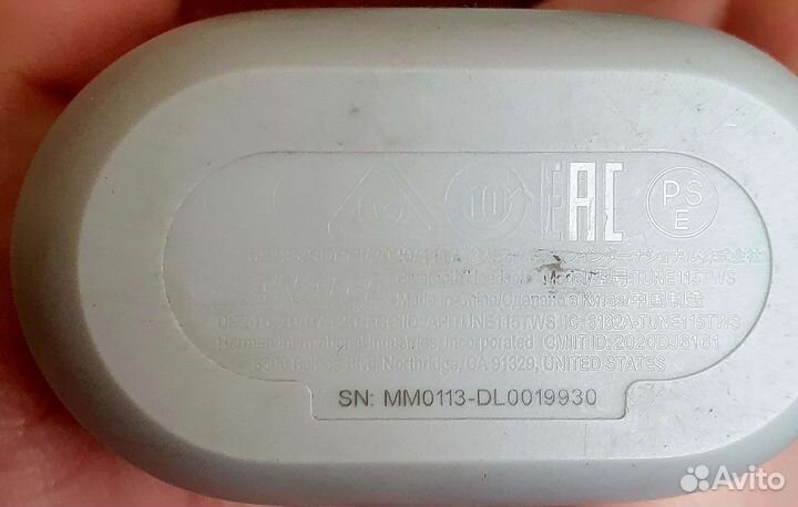 Наушники True Wireless JBL C115 Mint