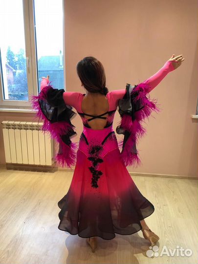 Платье для бальных танцев стандарт ю1