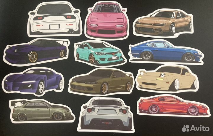 Наклейки / стикеры гоночных автомобилей