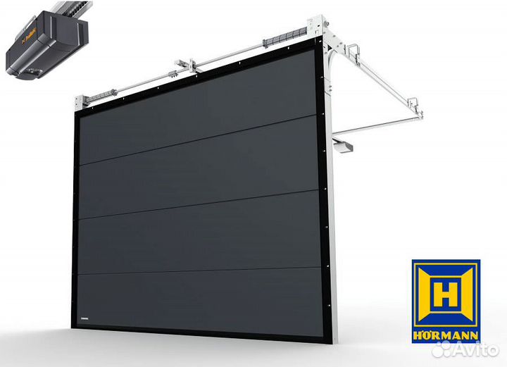 Ворота секционные подъемные. Двери Hörmann