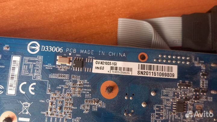Видеокарта gigabyte GeForce 210 1GB DVI/hdmi