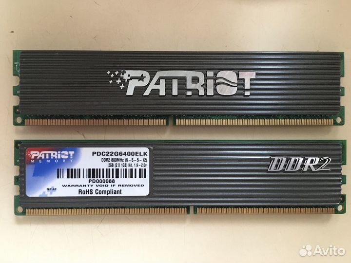 Модули памяти DDR2, DDR, DDR3L