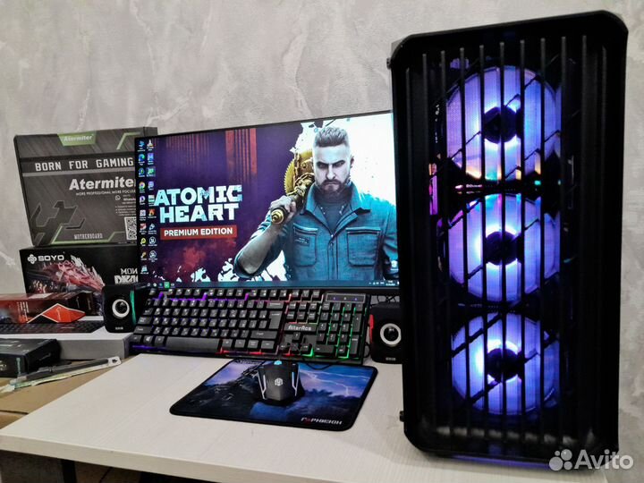 Игровой компьютер полный комплект/Xeon 2680/rx580