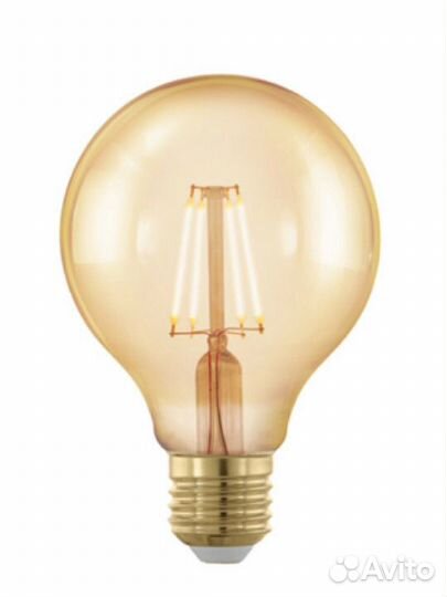 Лампа eglo филаментная диммируемая золотая LM LED