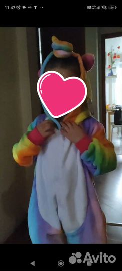 Кигуруми единорога в отличном состоянии