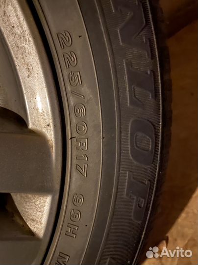 Диски r17 Nissan Х-trail с резиной 4 штуки