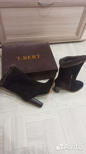 Сапоги Зимние. Натуральная замша-мех. Размер 36