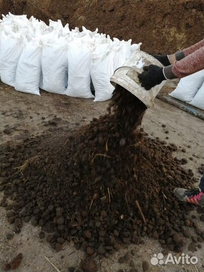 Конская подстилка в мешках (50 литров)