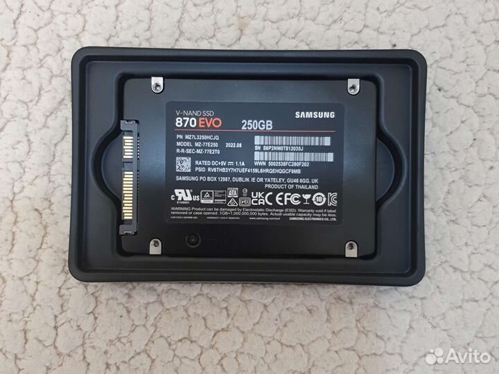 Жесткий диск ssd EVO 870 250 GB