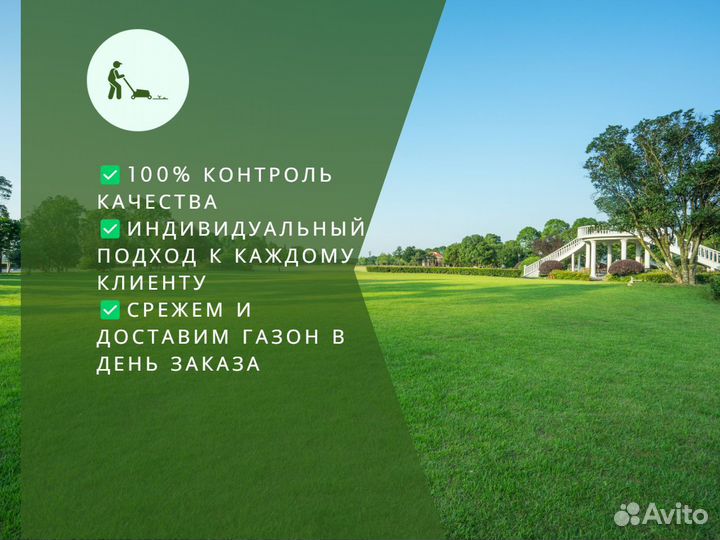 Укладка рулонного газона