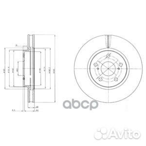 Заменен на XDL-BG4139C Диск торм. пер. Lexu