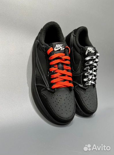 Кроссовки Travis Scott X Air Jordan 1 Low Black Ph