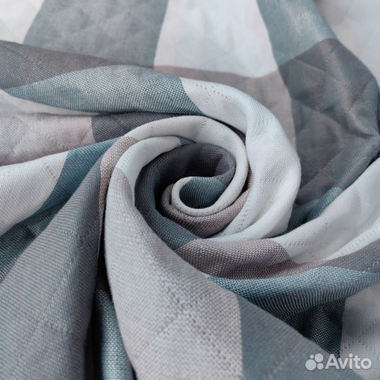 Покрывало клетка зеленый 200см*230см бесплатная до