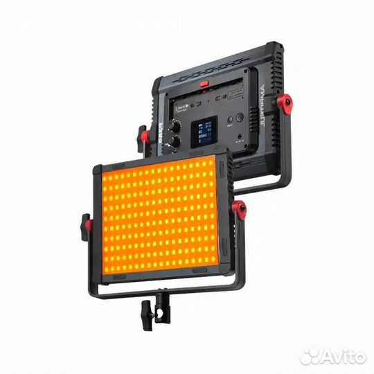 RGB видеосвет Ambitful P35R 30w +софтбокс с сотами