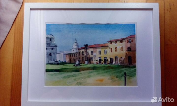 Картина в раме под стеклом