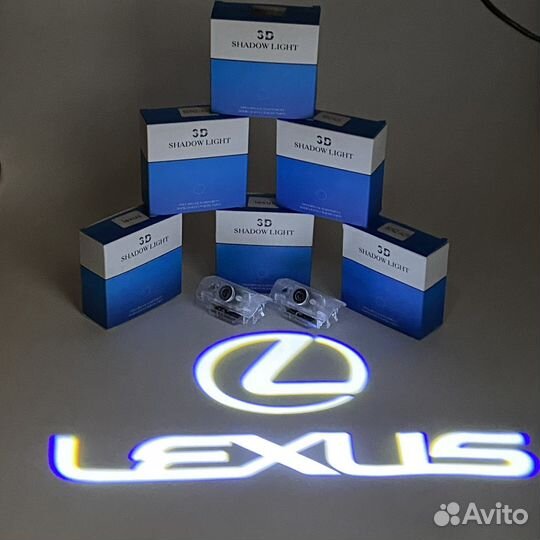 Проекция в двери lexus