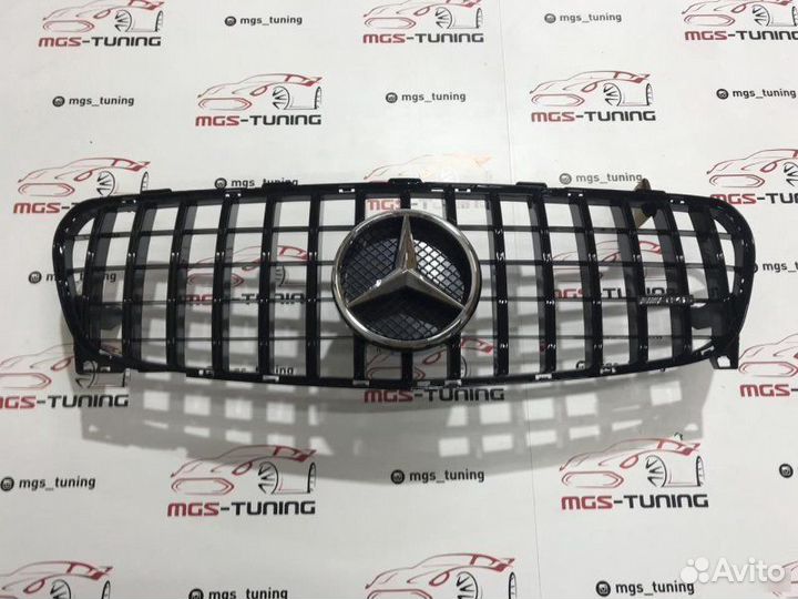 Решетка GLA GT Black 16-н.в. + AMG Хром Звезда