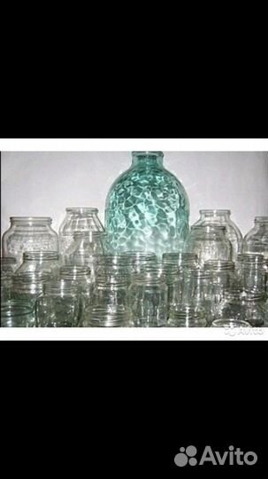 Банки стеклянные под закатку+винтовые банки, новые