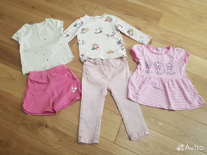 Пакет вещей для девочки 86-92 H&M