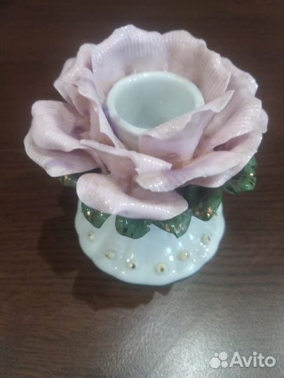 Подсвечники фарфоровые роза