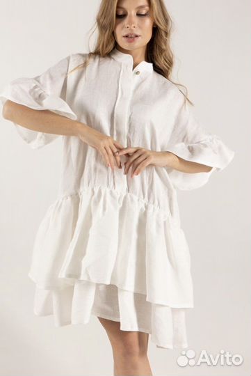 Платье льняное
