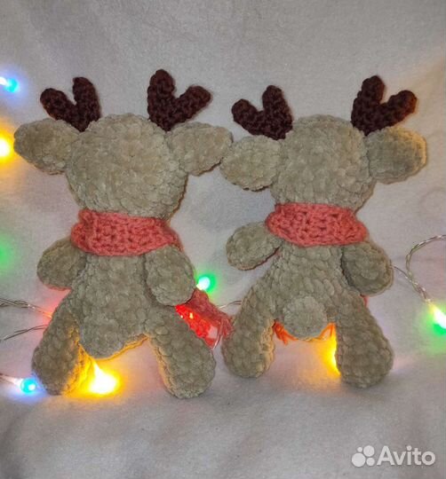 Новогодний олень игрушка ручной работы