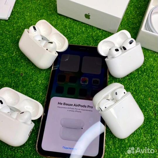 AirPods 2 / 3 / Pro / Pro 2 гарантия + чехол