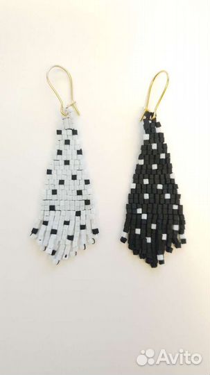Серьги из бисера