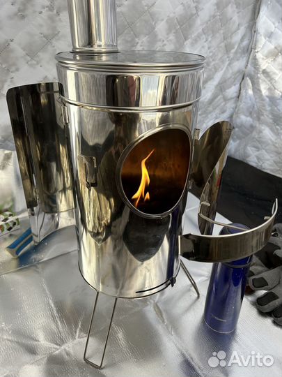 Печь туристическая в палатку