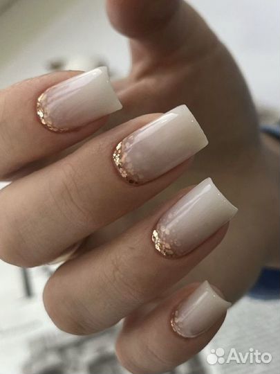 Маникюр, покрытие гель лаком, укрепление ногтей