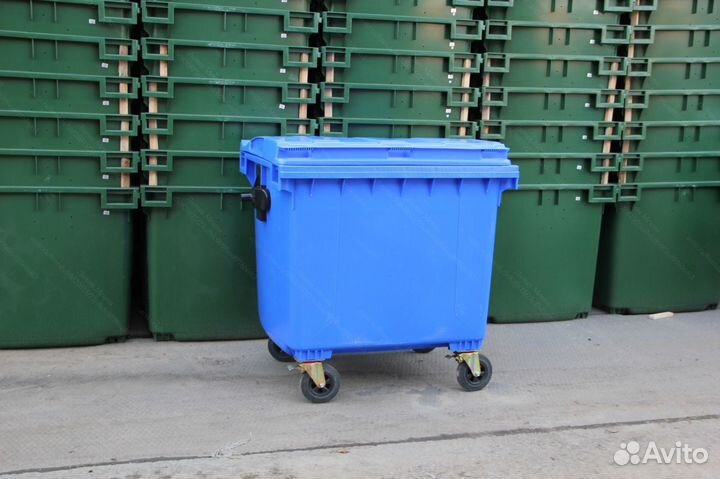 Бак пластиковый мусорный 1100л 1.1-1159