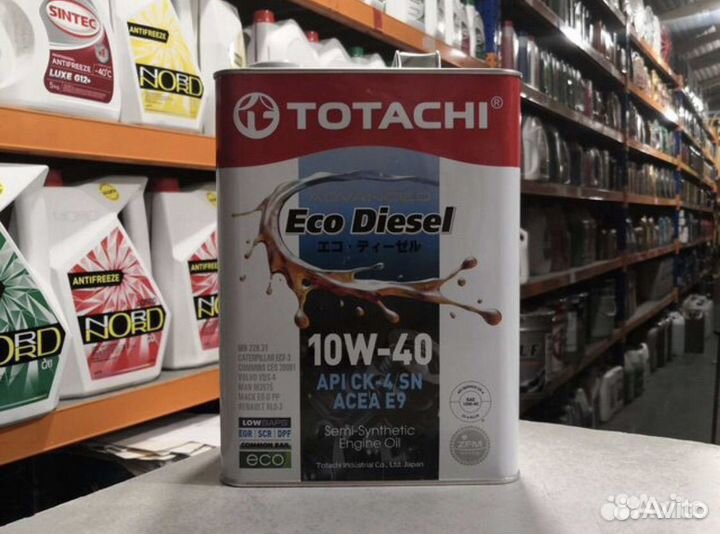 Масло моторное totachi Eco Diesel 10W40 6л