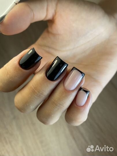 Модель на маникюр с покрытием