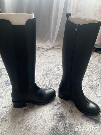 Сапоги кожаные