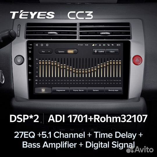 Магнитола Teyes Citroen C4 CC3