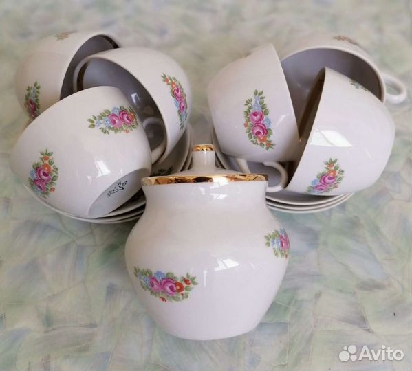 Чайный сервиз СССР Кузяевский фз