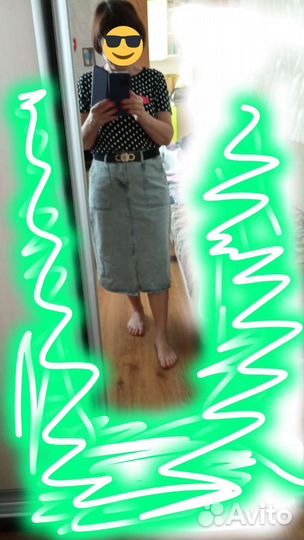 Юбка джинсовая