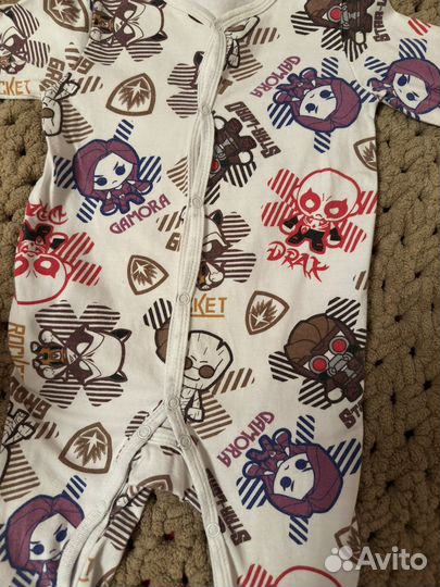 Детский комбинезон слип нательный 74 80 размер