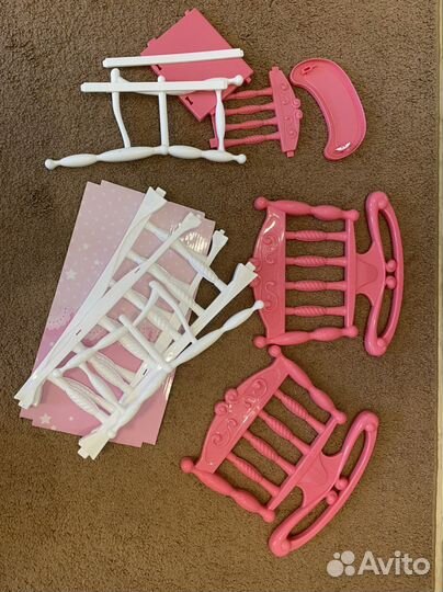 Люлька и стульчик для куклы