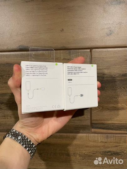 Зарядка блок apple 20w и провод tupe-c