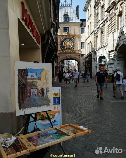 34 Большие часы Руана, кисти Анны Давыдченко