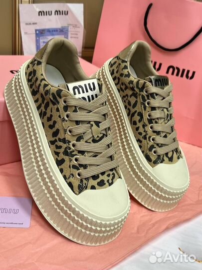 Шикарные Кеды Miu Miu 4 цвета