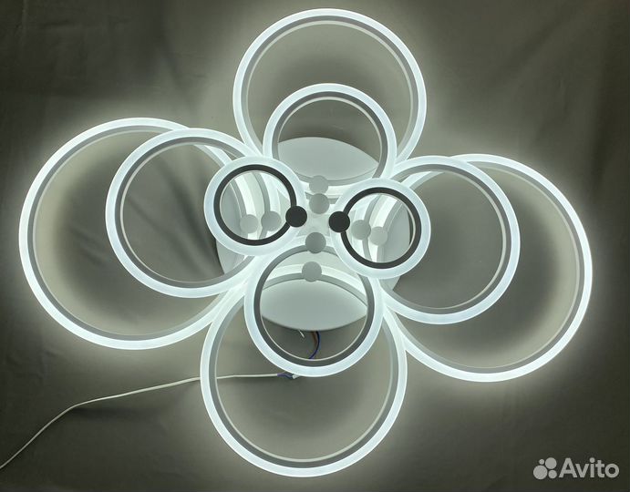 Люстра светодиодная Артесса 10 ламп с пультом