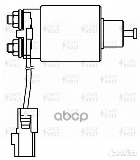 Реле втягивающее стартера VSR 2504 startvolt